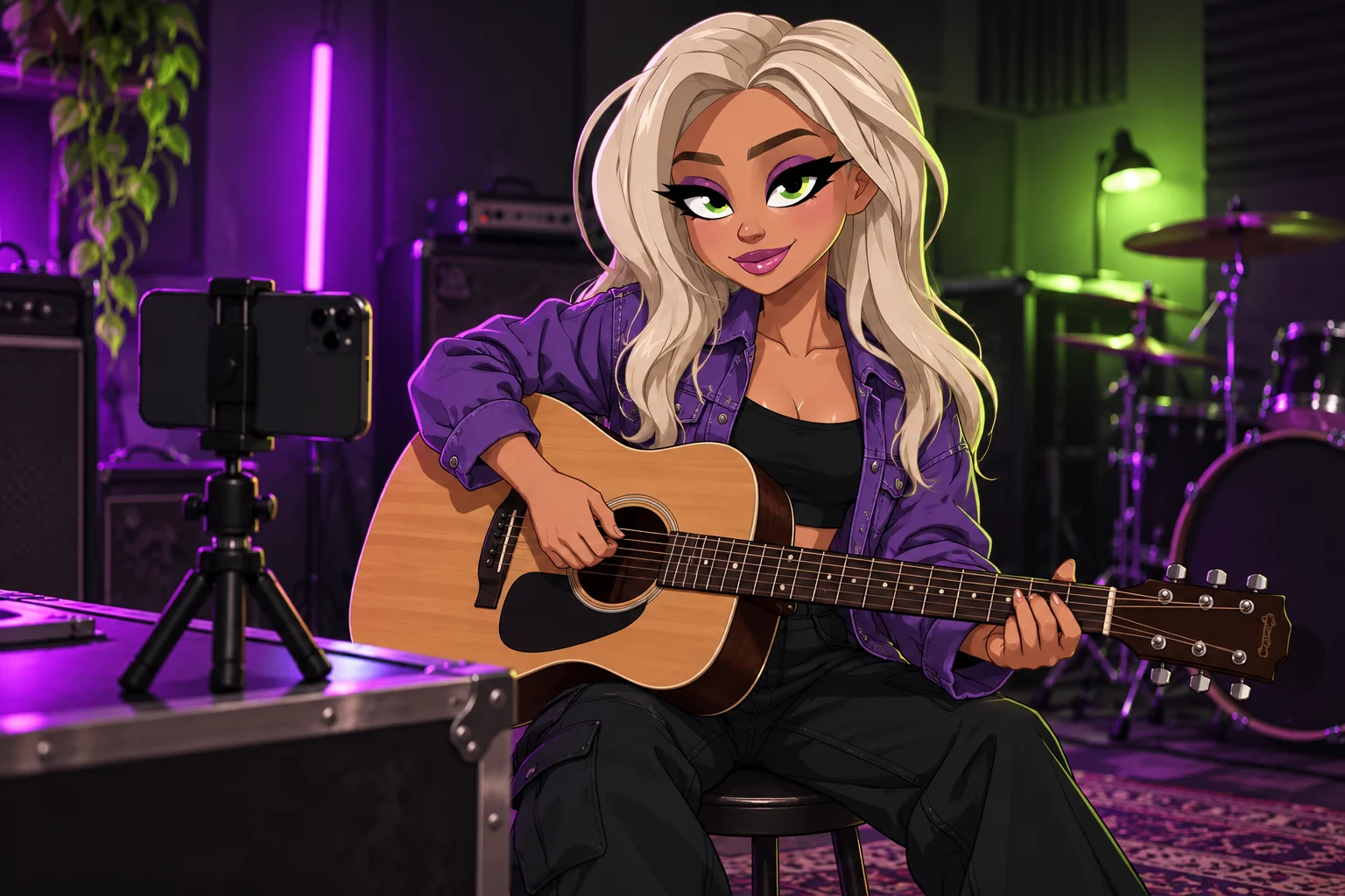 The Hubb character illustrating social media